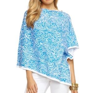 EUC Lilly Pulitzer Solar Blue Swimming Poncho